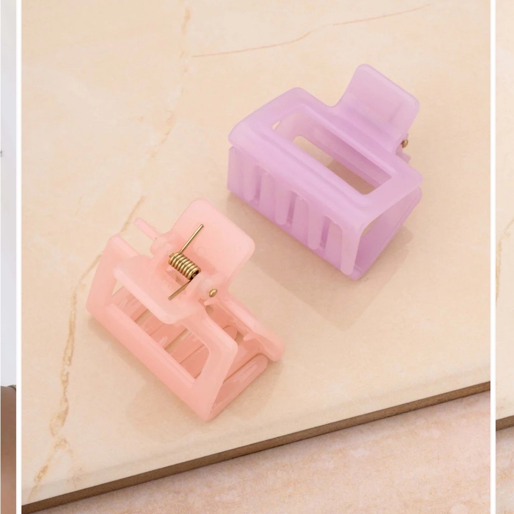 Ettika- pastel hair clips